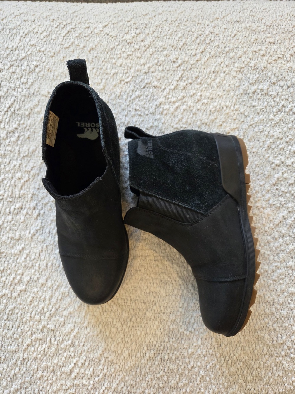 SOREL Black Chelsea Ankle Boots Women's Size 10
